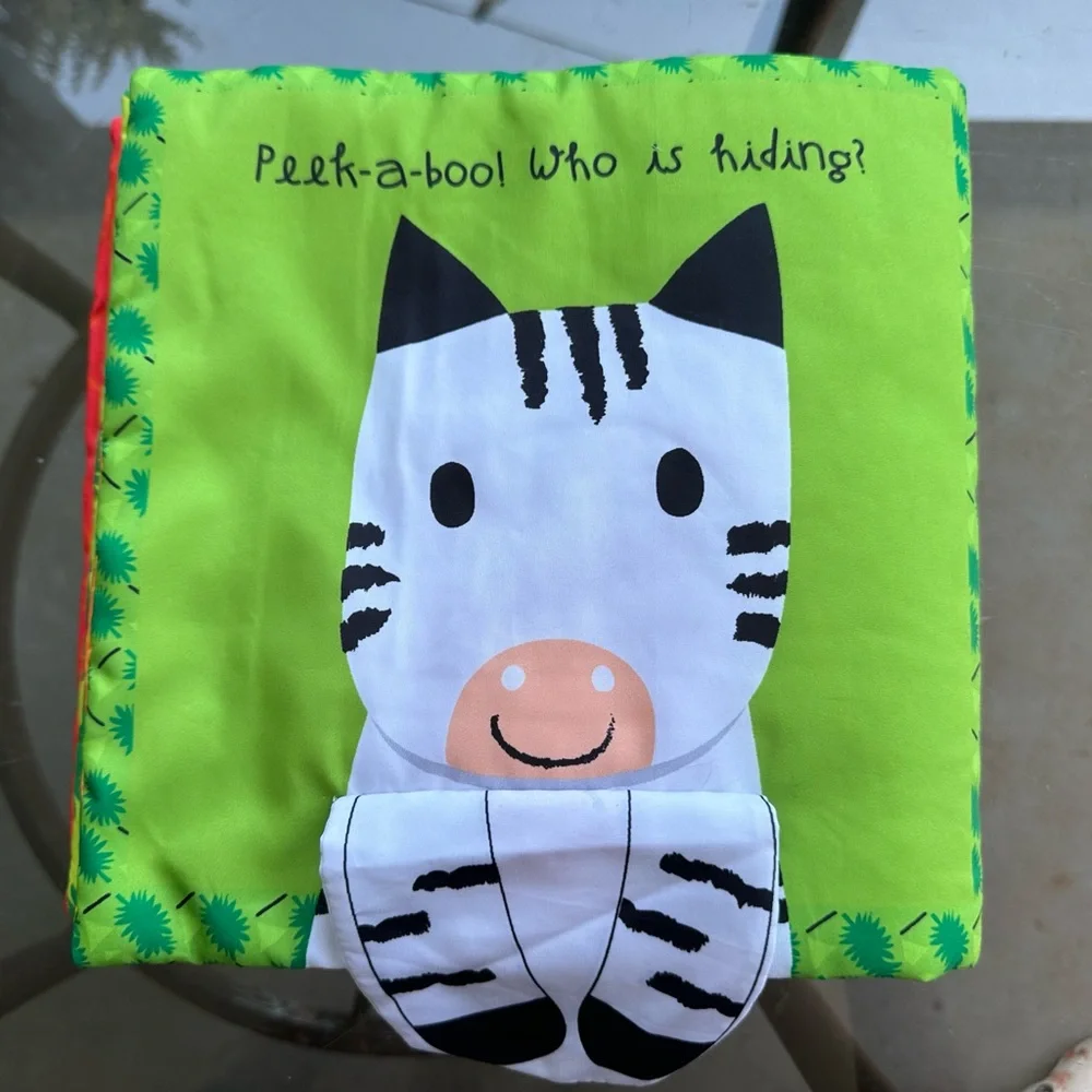 Play Peek-A-Boo Jungle Animals Cloth Book